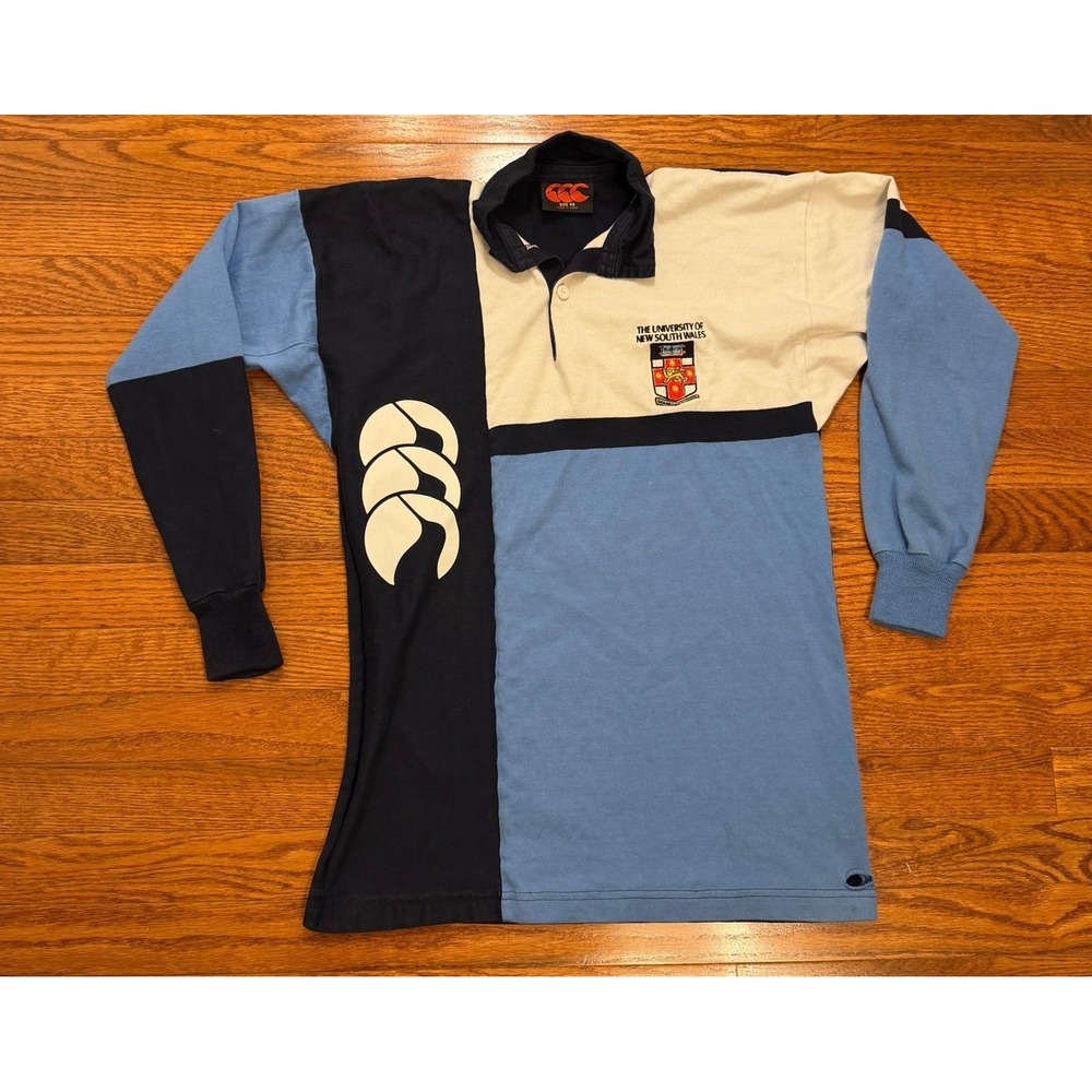 Canterbury University of New South Wales Rugby Shirt Mens XS Blue Colorblock